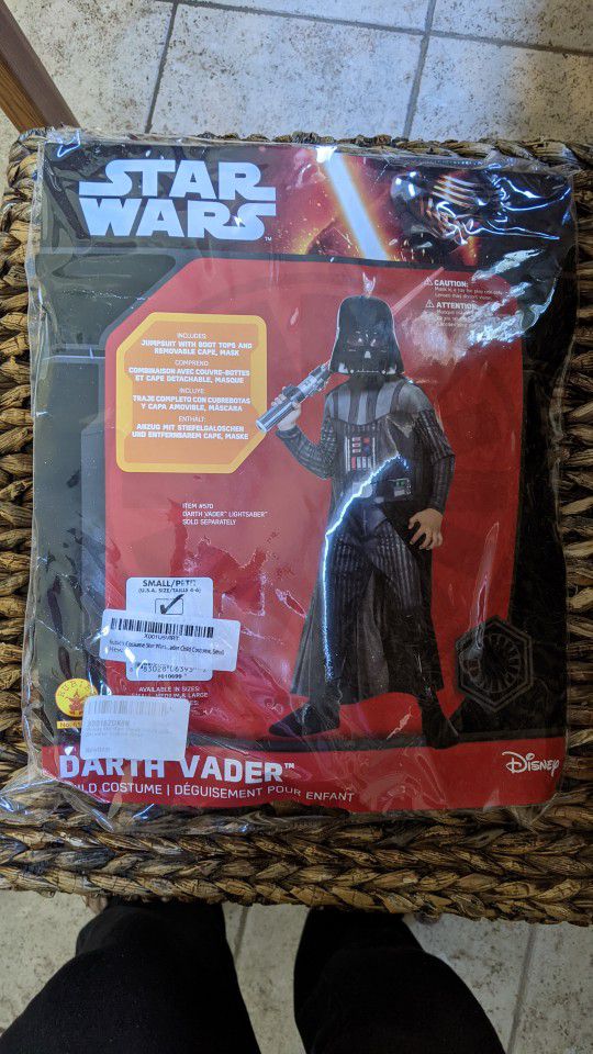 Darth Vader Star Wars Halloween Costume Size 4-6