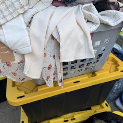 Bins Of Women’s Clothing Sizes S-L