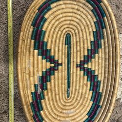 Vintage Southwestern Tight Coil Woven Weave Basket Bowl