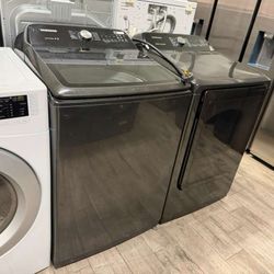 Samsung washer and dryer set electric with warranty