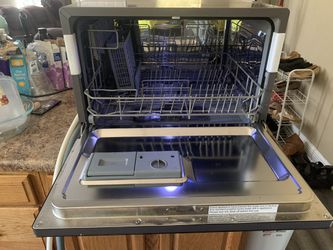 Moosoo Countertop Dishwasher, Mini Portable Dishwasher, Dishwasher