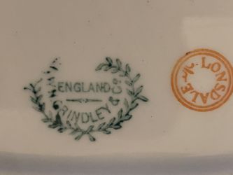 Circa 1920 Art Nouveau Oval Platter W.H. Grindley & Co England China Lonsdale Thumbnail