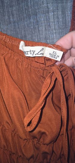Burnt orange dress