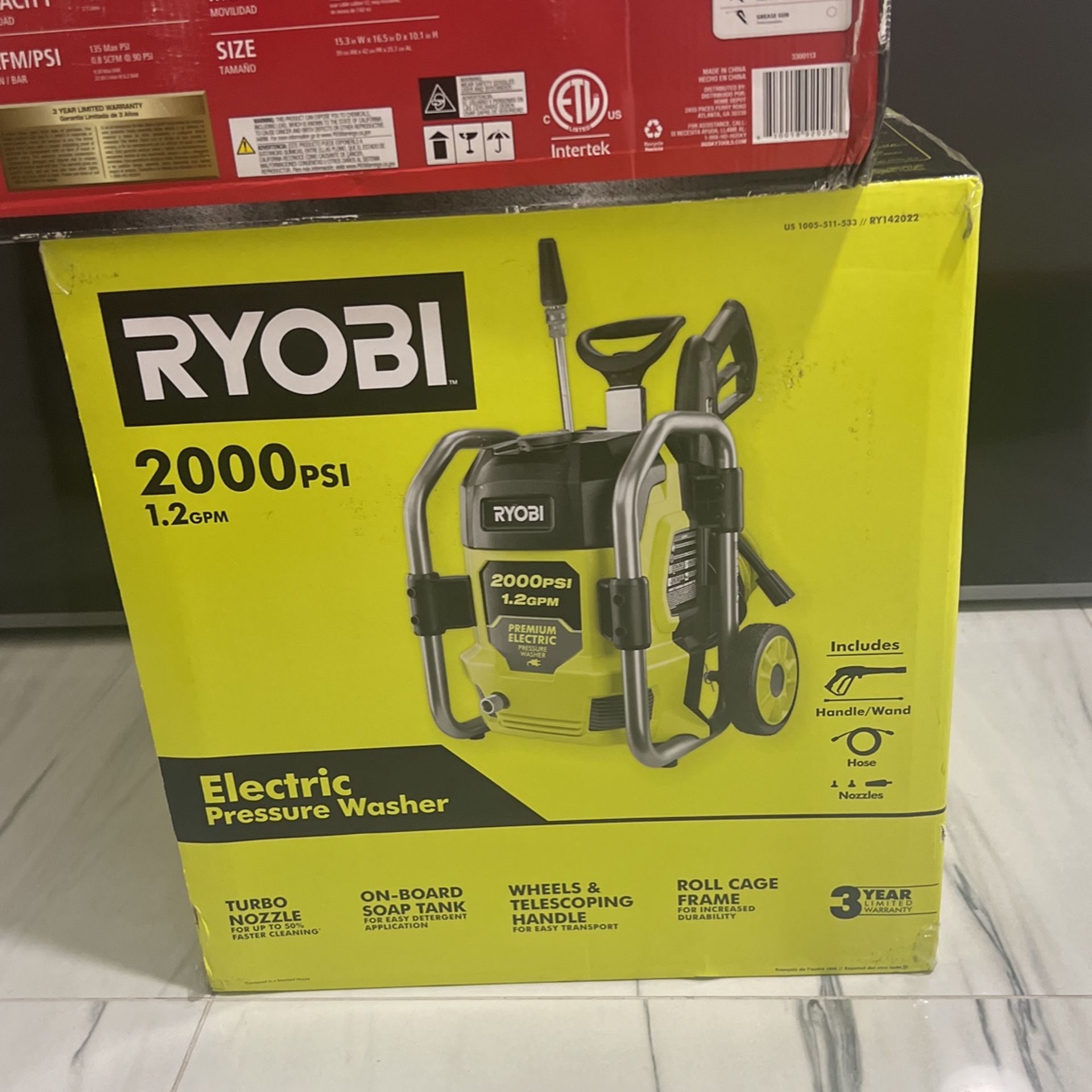 Ryobi Pressure Washer 2000 Psi