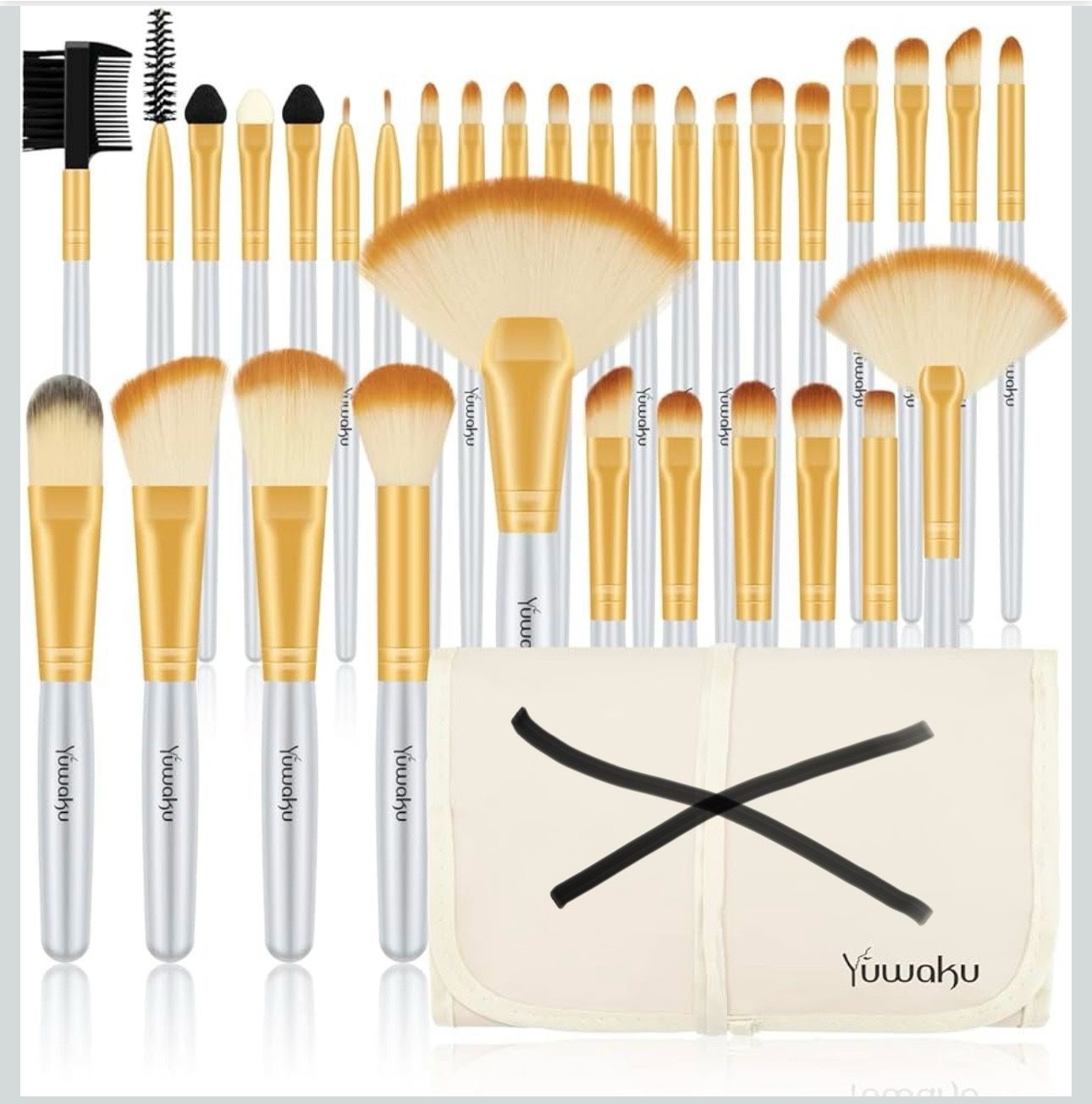Professional Set of 32 Makeup Brushes;from an Array of Eyeshadow Foundation Brushes to a Concealer Brush to Eyelash and Blusher Brushes-the Makeup Wor