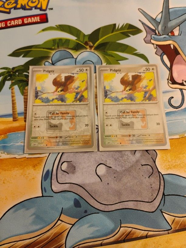 Lot Of 2 Pidgey Mew 016 Pokemon League Promo Reverse Holo