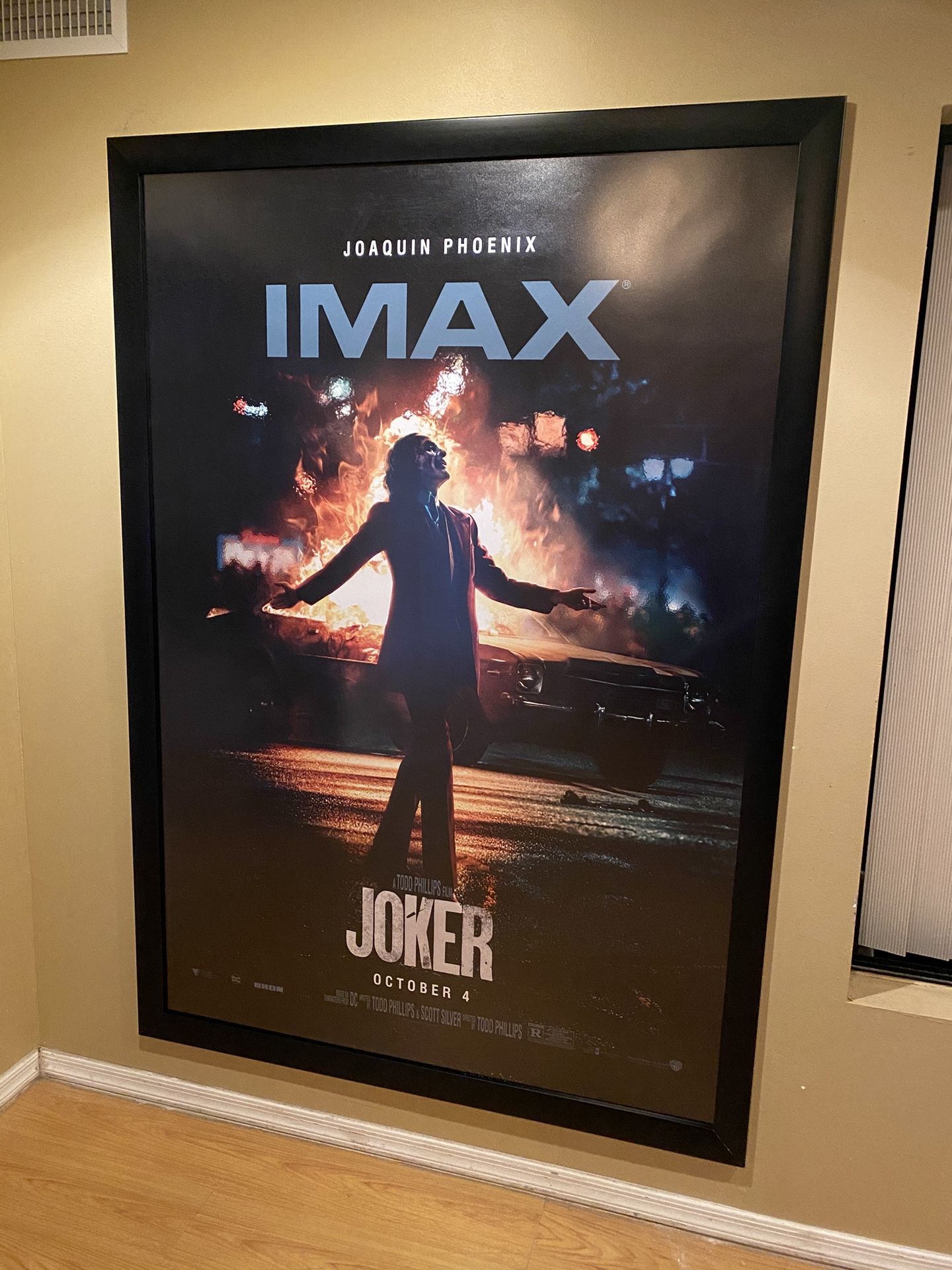 JOKER (2019) Original Movie Theater Poster 4x6 Bus Shelter IMAX Joaquin Phoenix