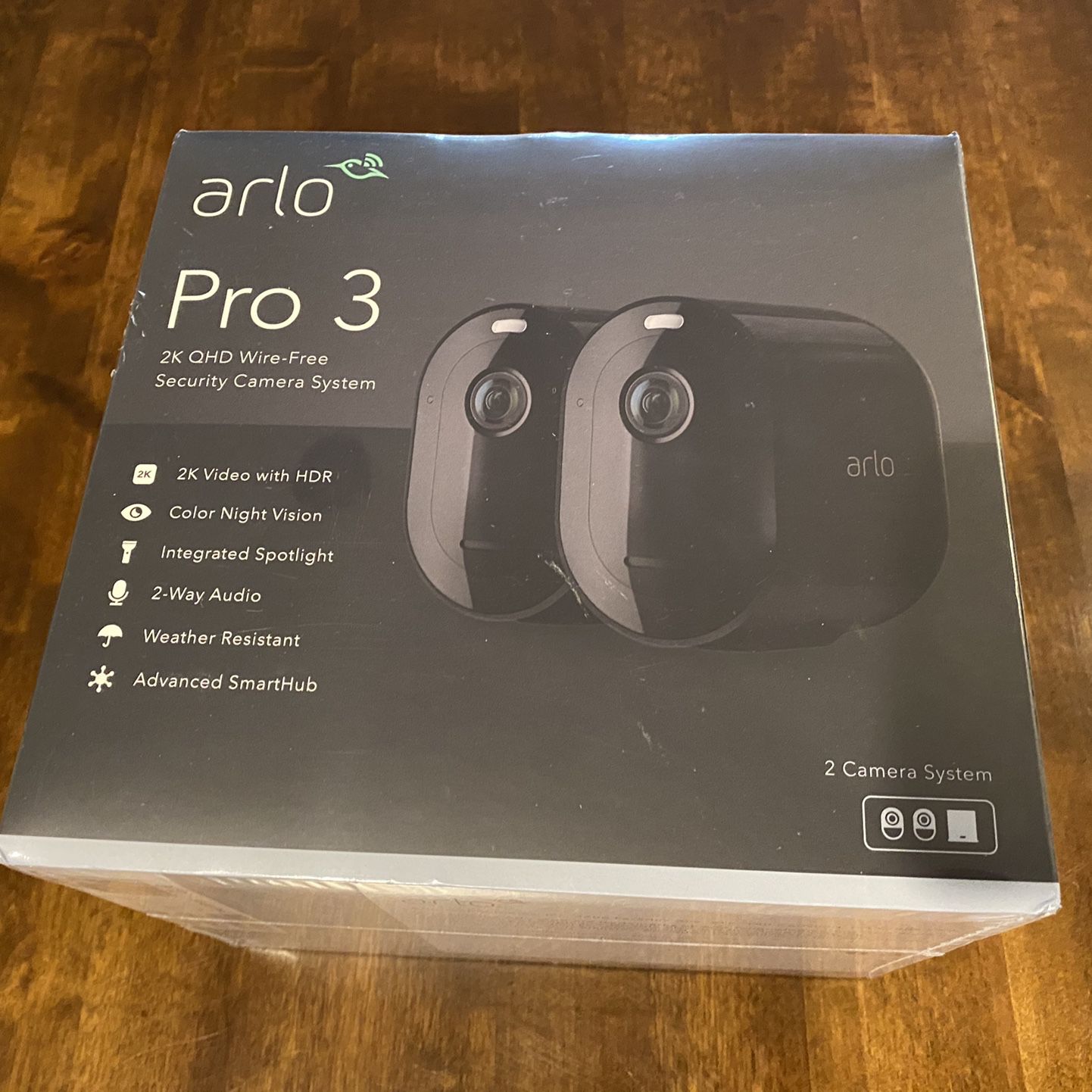 NEW In Box Arlo Pro 3 Security Camera Set