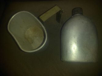 Old military canteen