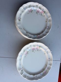 Floral Ceramic Dinner Plates Set