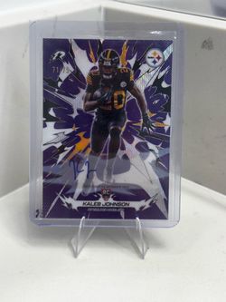 Topps 2026 Composite Kaleb Johnson #179 RC Auto 71/75 Pittsburgh Steelers