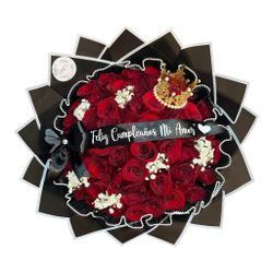 Ramo Buchón Con Rosas Rojas 🌹 