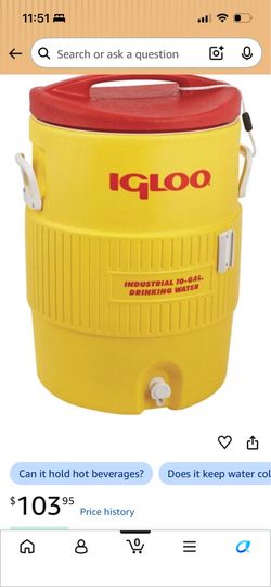 Igloo water cooler 10 gallon new
