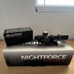 Nightforce NX8 1-8 in Badger C1 mount