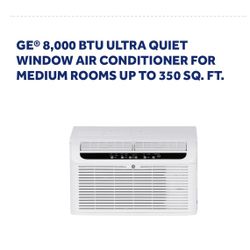 Window Air Conditioner Unit GE 8,000 BTU