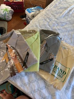 Men’s Large XL dress shirt some with ties