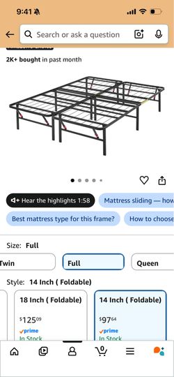 Full-size metal Bed frame