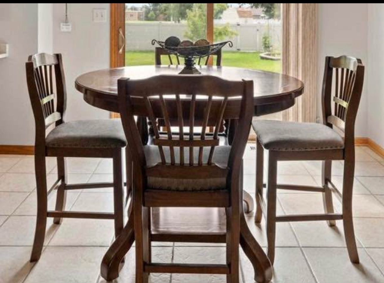High chair and table