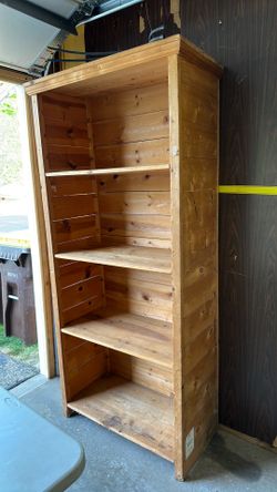 Large Rough Pine Bookcase