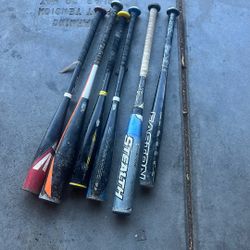Variety Of Baseball Bats