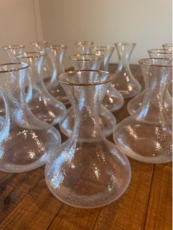 10 Tall Glass Flower Vases