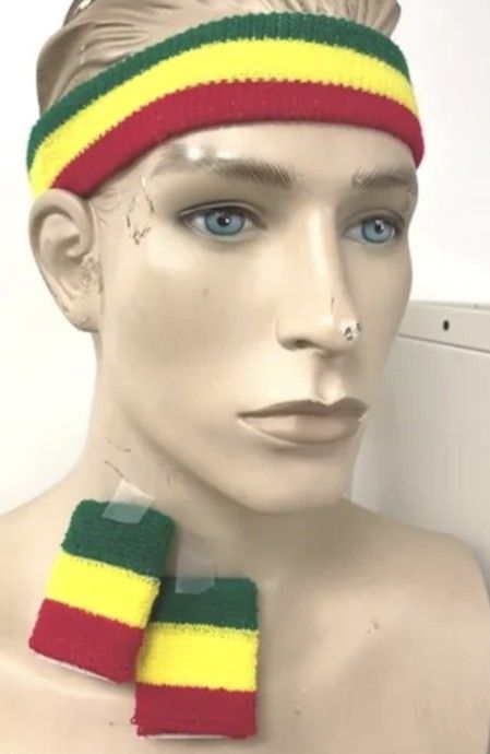 RASTA COLOR SWEATBAND SET
$5