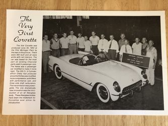 “The Very First Corvette” Print 11x17