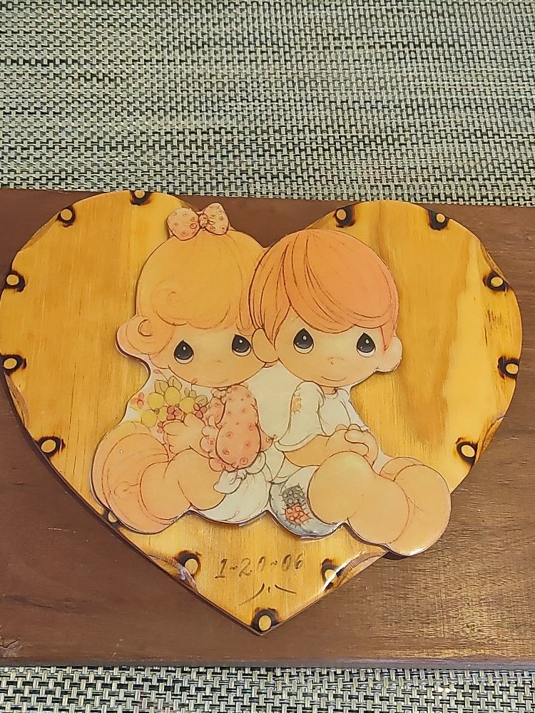 Precious Moments Wooden Picture