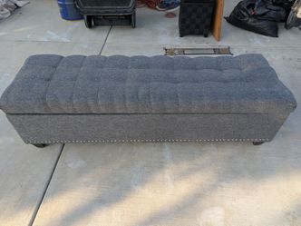 Gray ottoman