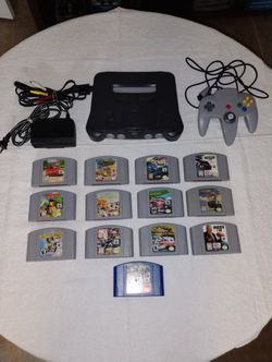 Nintendo 64 Game Console Bundle Collection N64 Video Games Entertainment System