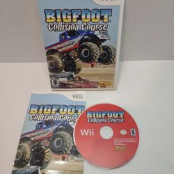 *CIB* Bigfoot: Collision Course (Nintendo Wii, 2008) Complete w/Manual Tested