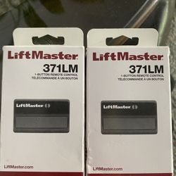 2 Brand New 371 LM Lift Master Garage,Gate Or Commercial Remotes