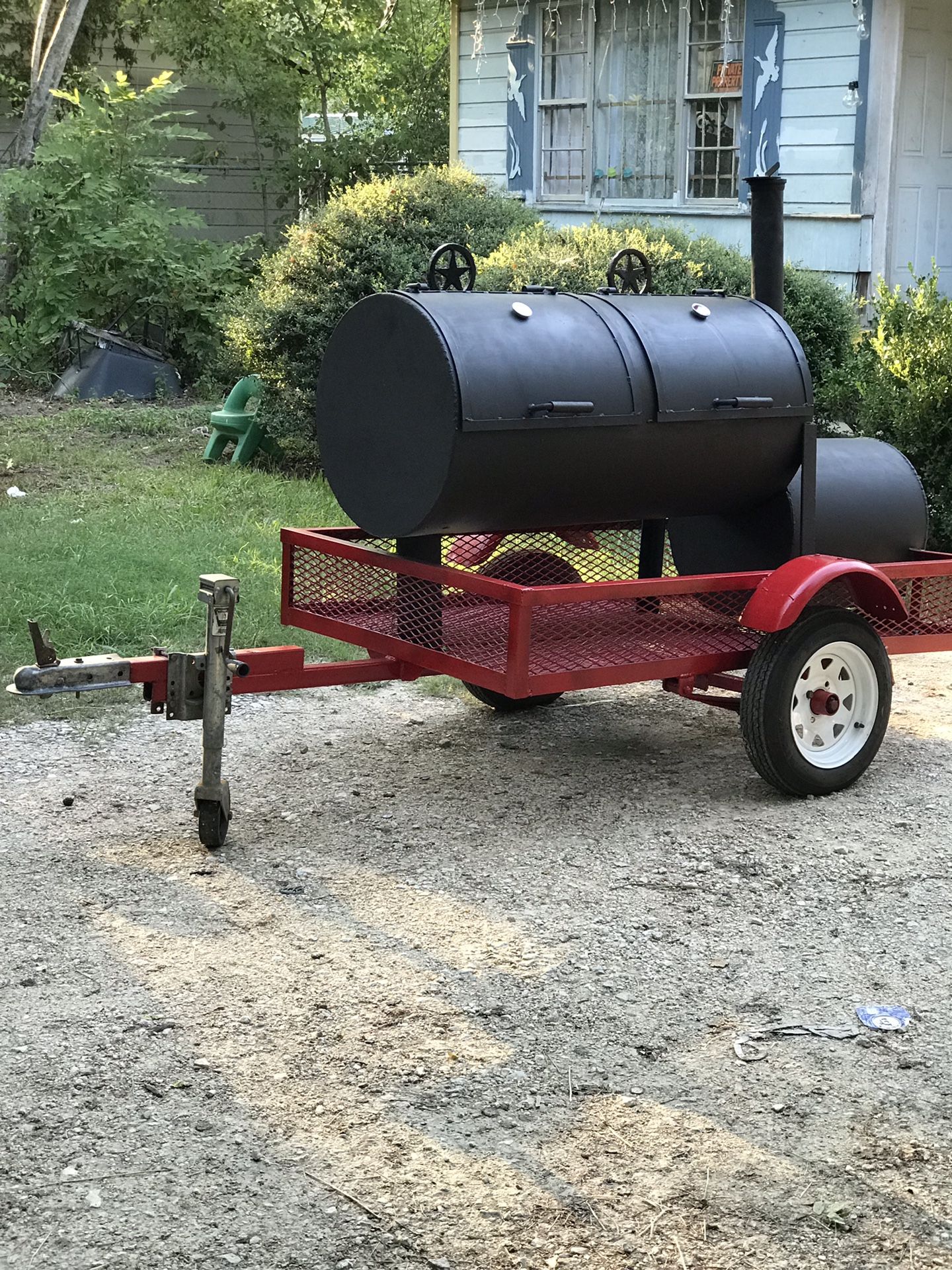 Bbq smoker trailer