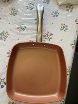 Square Copper Nonstick Frying Pan like new