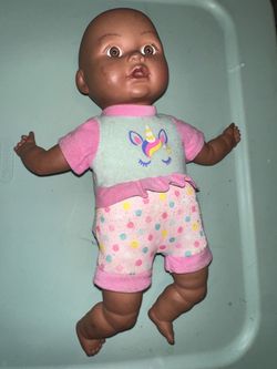 Baby Doll with Unicorn Outfit