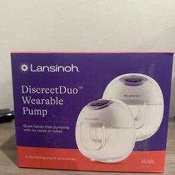 Lansinoh DiscreetDuo Double Electric Hands-Free Breast Pump 2 Pumps