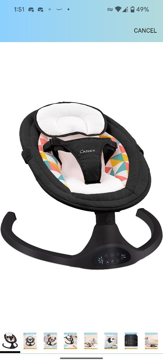 Baby Swing With Remote Padding New In Box