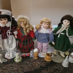 Vintage Porcelain Dolls