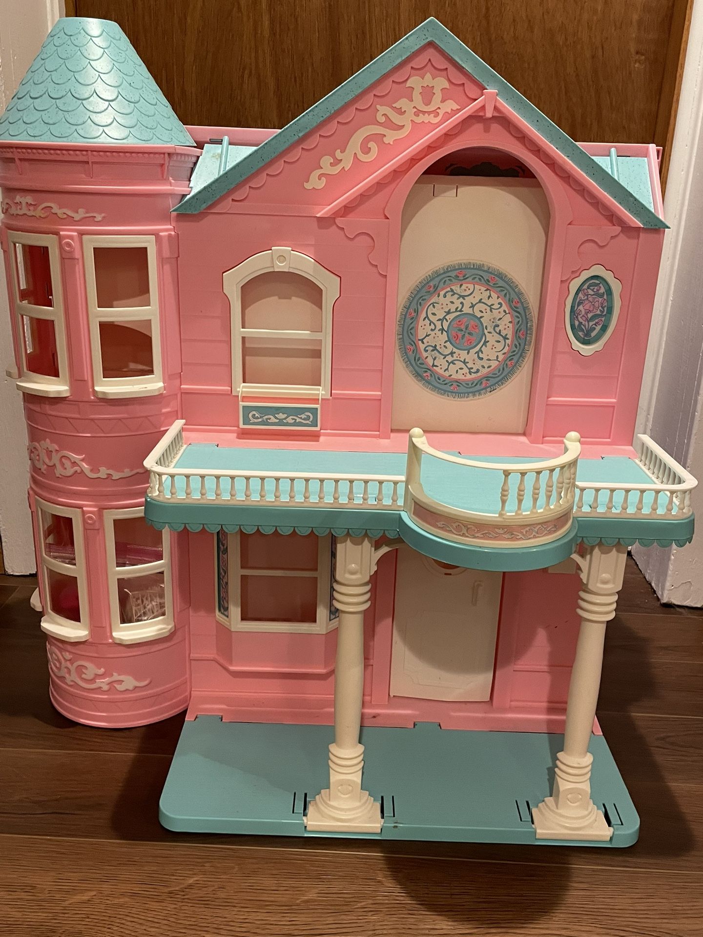Vintage Victorian Barbie doll house with working elevator