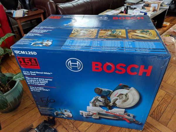 Brand New Unopened Box Bosch Gcm12sd 12 In Dual Bevel Miter