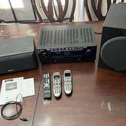Stereo System Denon AVR-S540BT , Subwoofer, Center Speaker, Remotes