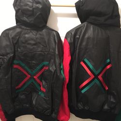 Malcolm X Leather Jacket, Large ( Sold Individually ) 