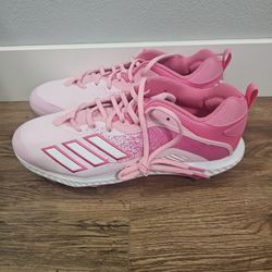 New Adidas Icon Bounce 6 Pink 'Mother’s Day' Baseball Cleats GZ0443 Men's Size 13 Or 13.5