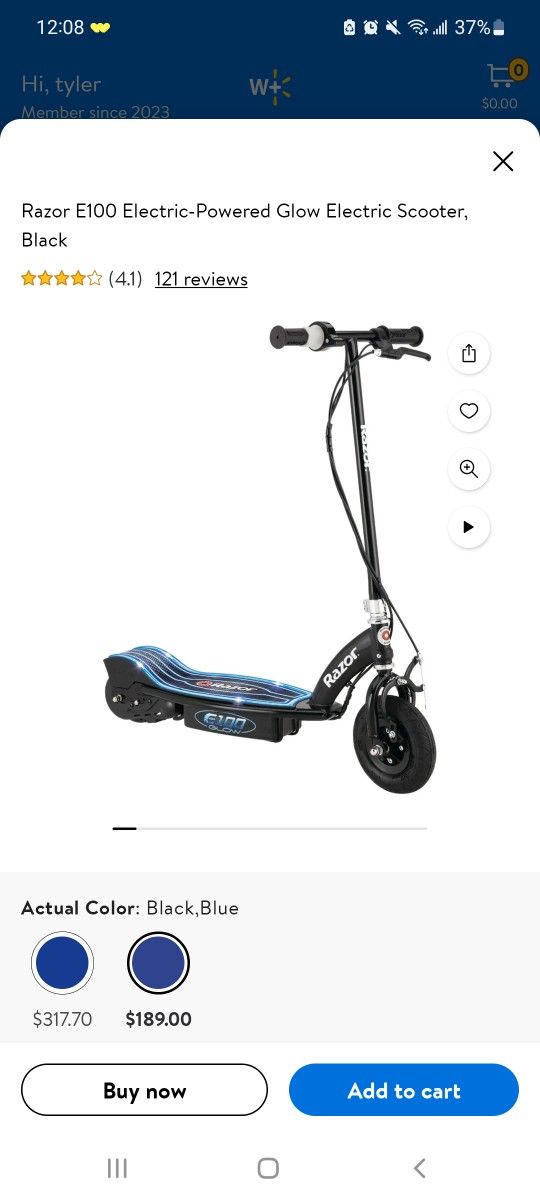 Brand New Razor E100 GLOW scooter