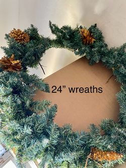 Christmas Holiday Wreaths 24” 