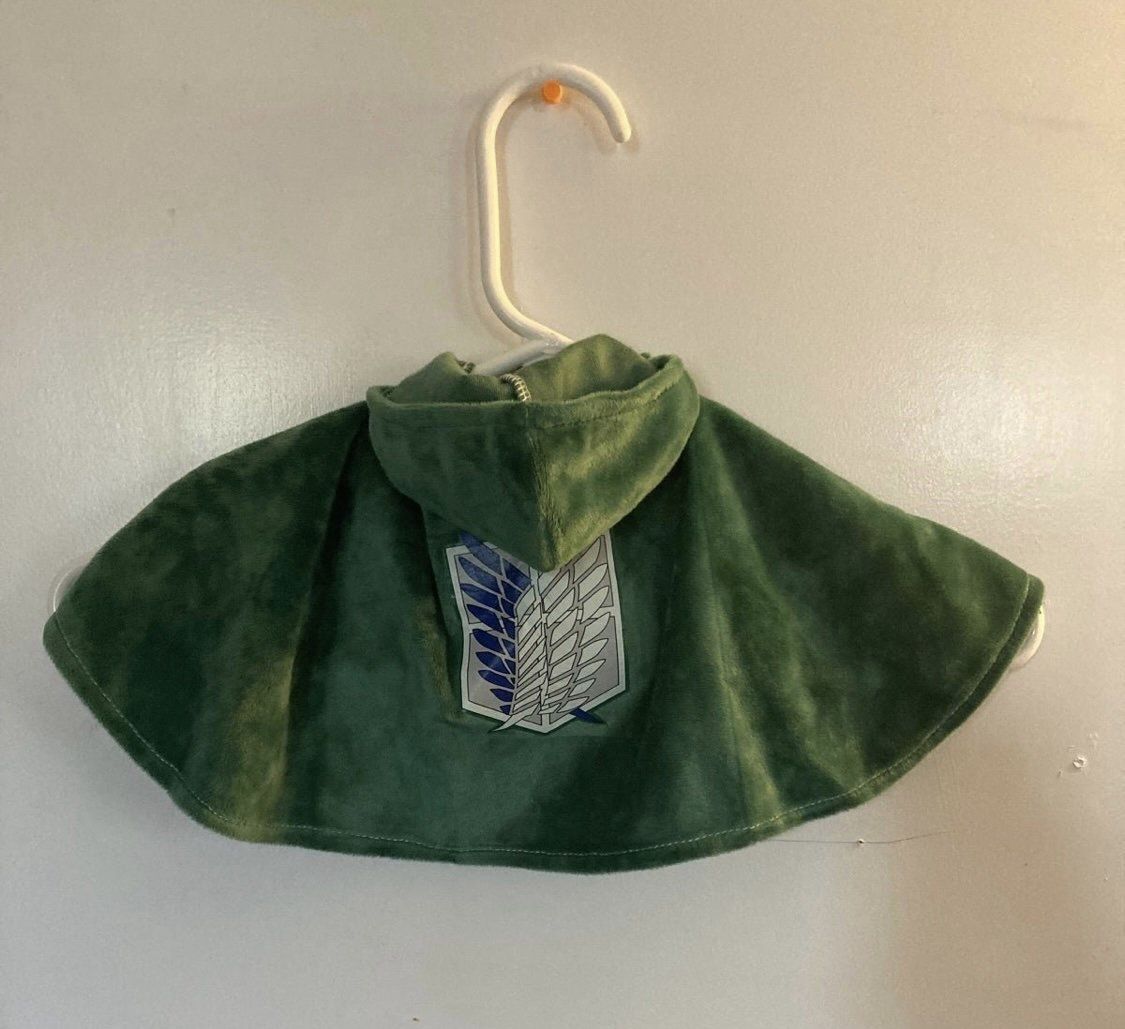 Attack on Titan Cloak size XL adult size Attack on Titan Pet Cloak Cat /Dog