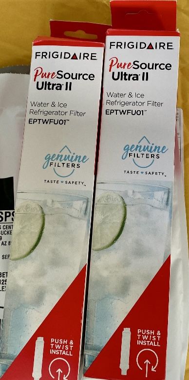 (2) Frigidaire Brand Water & Refrigerator Filters 