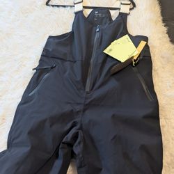 NEW SNOWBOARD BIB PANTS | SIZE [M | BLACK