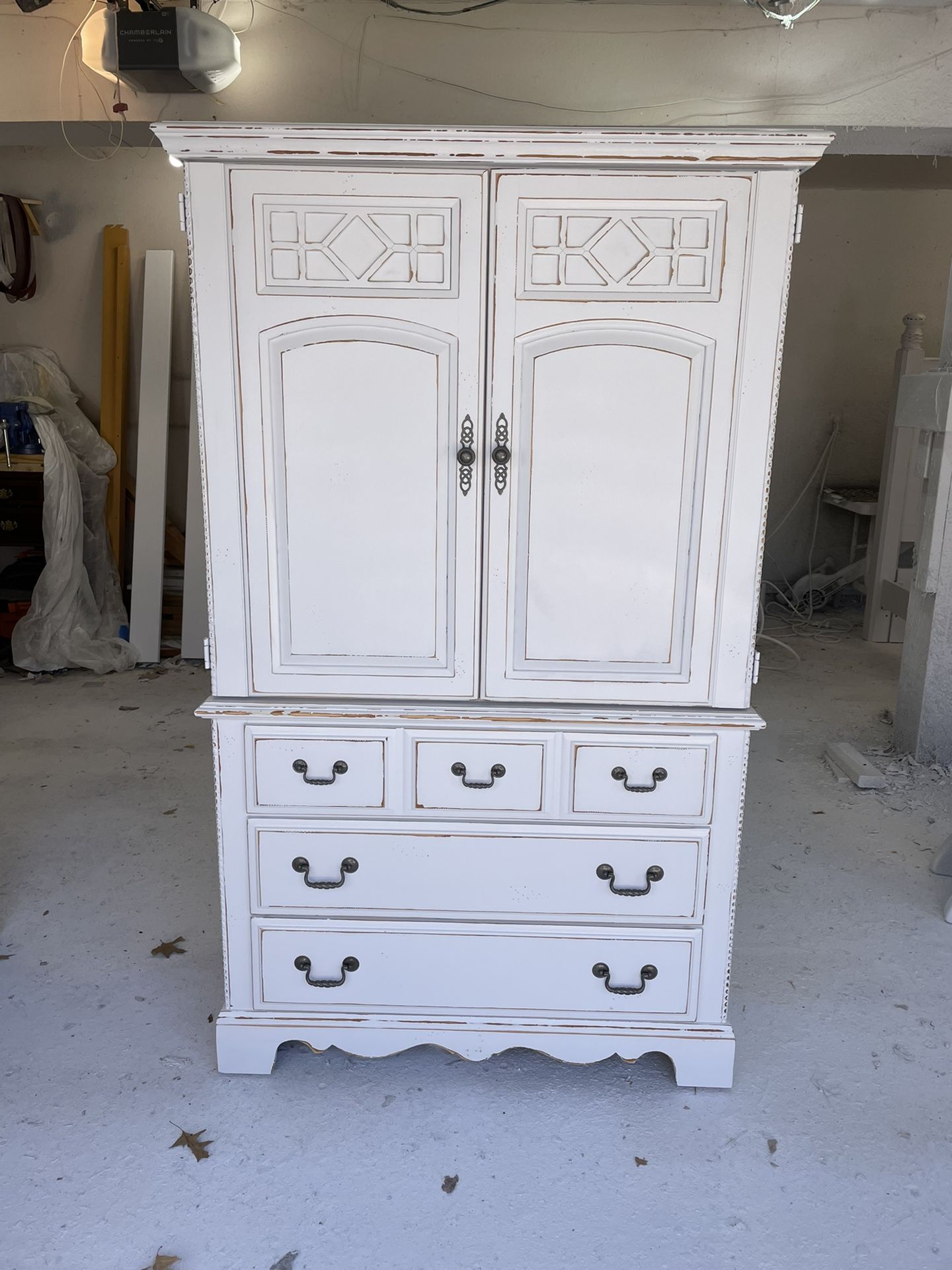 Farmhouse Cottage Shabby Chic Rustic Vintage French Provincial Country Modern Armoire Wardrobe Closet Chest Of Drawers