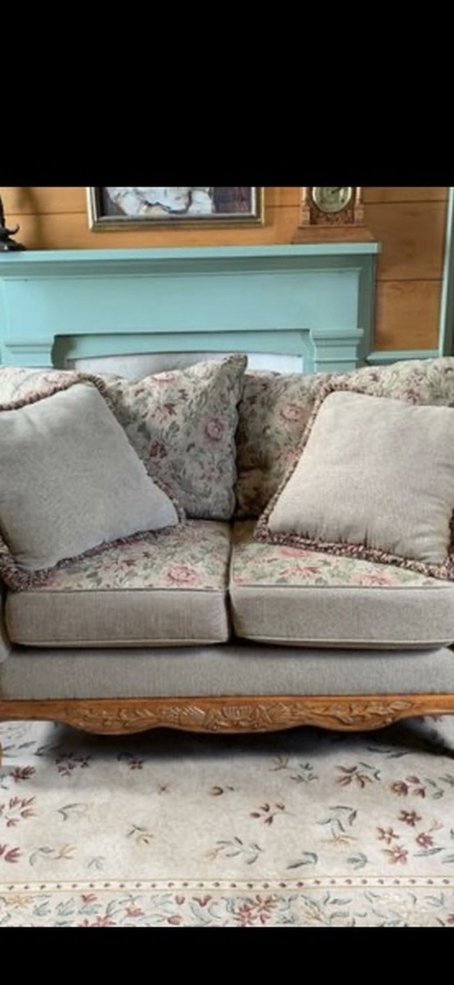 Sofa Loveseat with reversible cushions